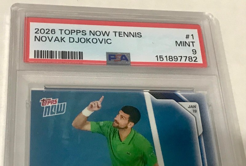 NOVAK DJOKOVIC  2026  TOPPS NOW  TENNIS  #1  MINT    PSA 9  FREE SHIPPING view 2