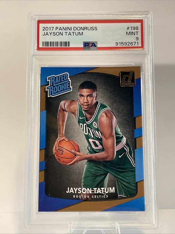 2017-18 Panini Donruss Optic - Rated Rookie Jayson Tatum #198 (RC) PSA 9