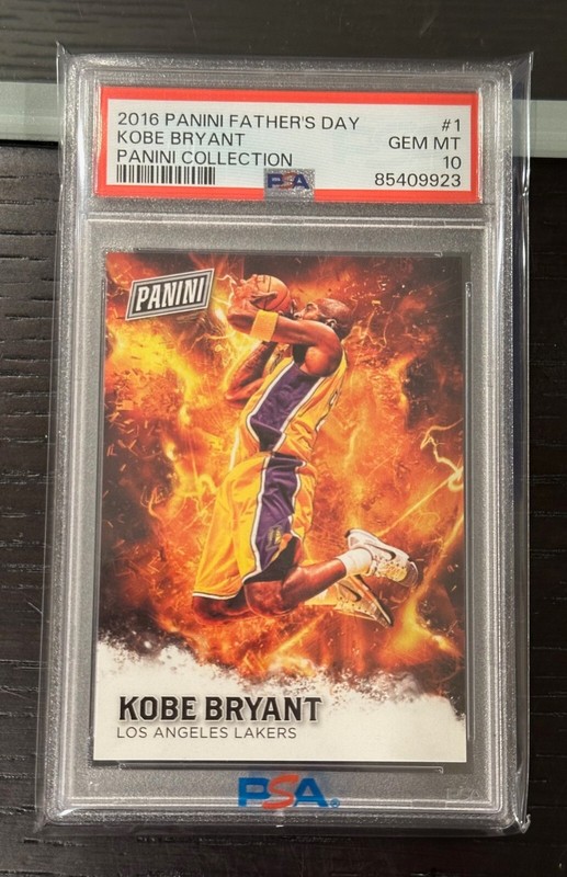 2016 KOBE BRYANT FATHER’S DAY Collection Dunking #1 PSA 10 POP 13 Rare