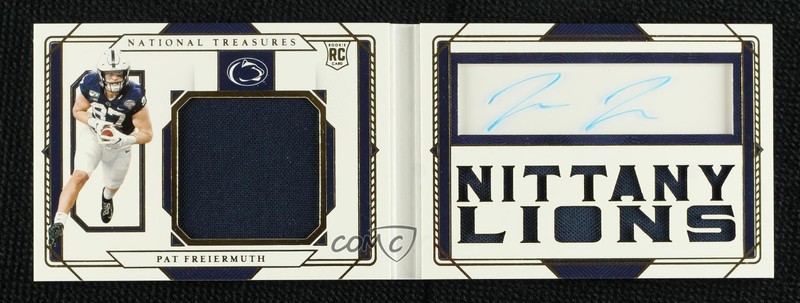 2021 Panini National Treasures Collegiate 74/99 Pat Freiermuth #181 Auto 1bi0