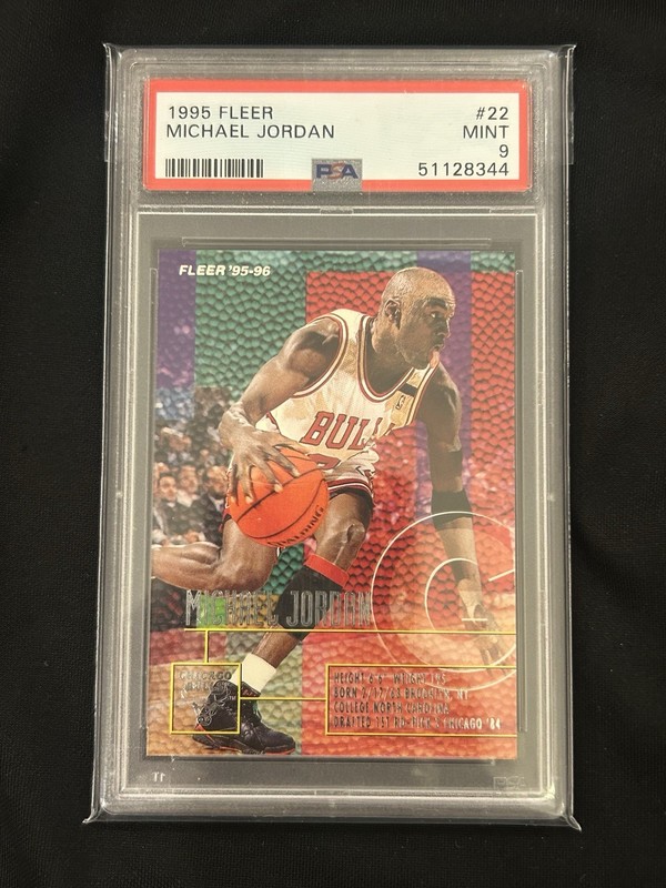 Michael Jordan 1995 Fleer #22 Chicago Bulls HOF PSA 9 Mint GOAT 🐐🔥
