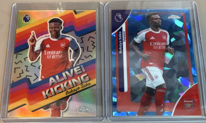 Topps Premier League 2022-23 Bukayo Saka Arsenal Insert AK-16 #13 2 Cards
