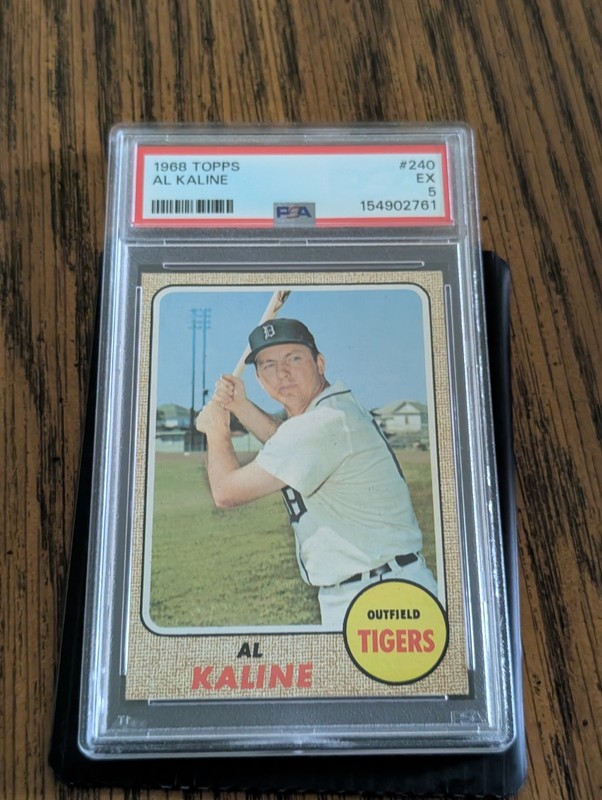 1968 Topps Al Kaline #240 PSA 5 EX Detroit Tigers HOF Vintage Baseball Card