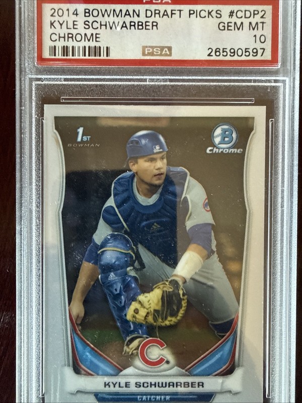 2014 BOWMAN CHROME KYLE SCHWARBER #CDP2 ROOKIE RC PSA 10 GEM MINT