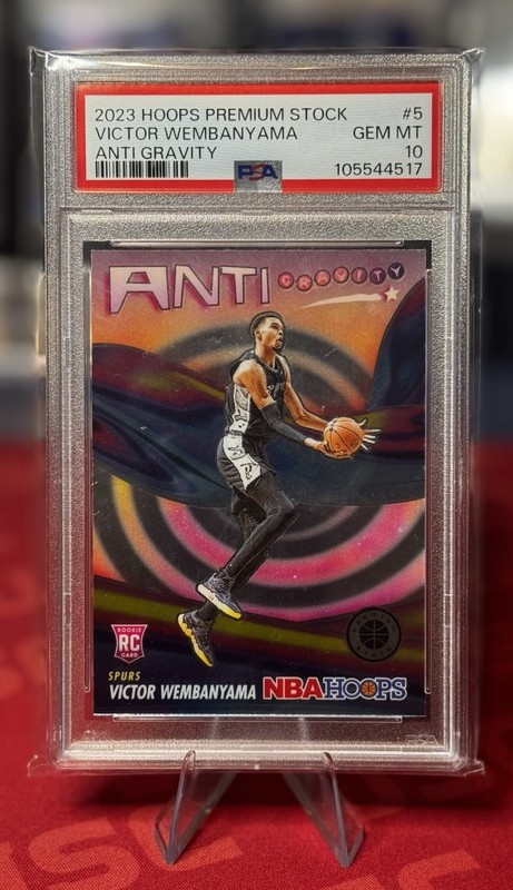 2023 Hoops Premium Victor Wembanyama Anti Gravity Rookie (RC) PSA 10 - Spurs