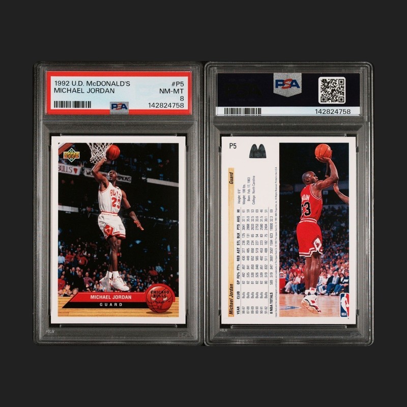 1992 Upper Deck McDonald's MICHAEL JORDAN PSA 8 NBA Chicago Bulls