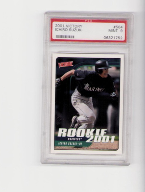 2001 VICTORY ICHIRO SUZUKI ROOKIE #564 PSA MINT 9