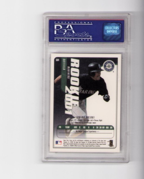 2001 VICTORY ICHIRO SUZUKI ROOKIE #564 PSA MINT 9 view 2