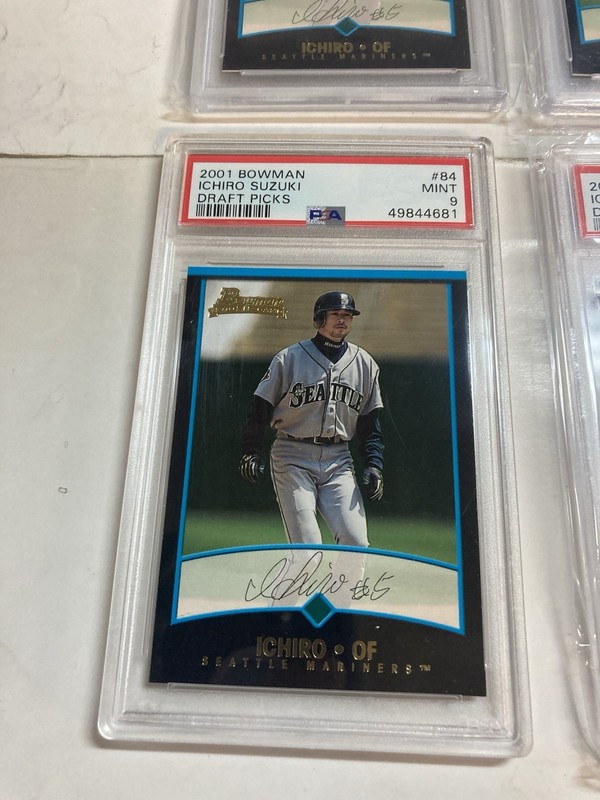 Psa 9 2001 Bowman Ichiro Suzuki Draft Picks Rc Rookie *JJSTOYZ* #84 view 2