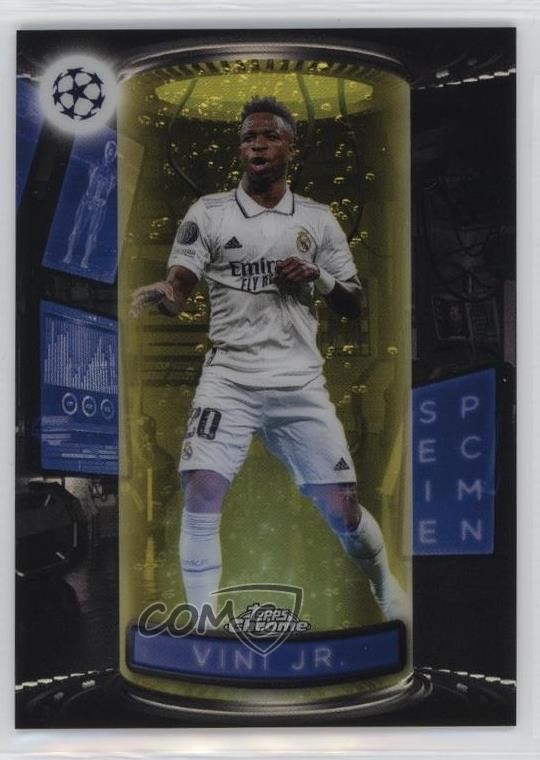 2022 Chrome UEFA Club Competitions Yellow Refractor Vinicius Junior Vini Jr b6y