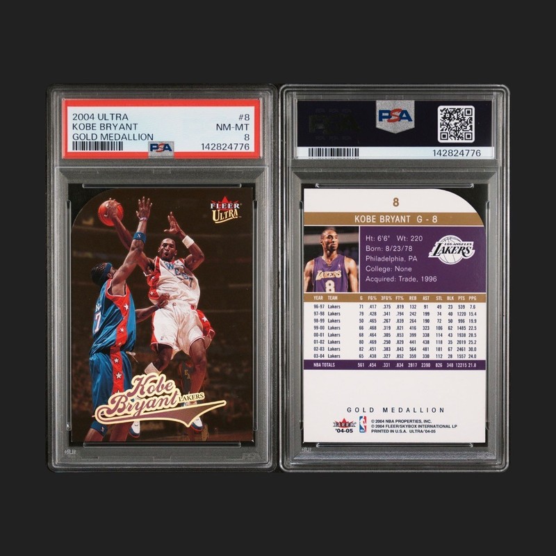 2004 Ultra KOBE BRYANT Gold Medallion PSA 8 NBA Los Angeles Lakers