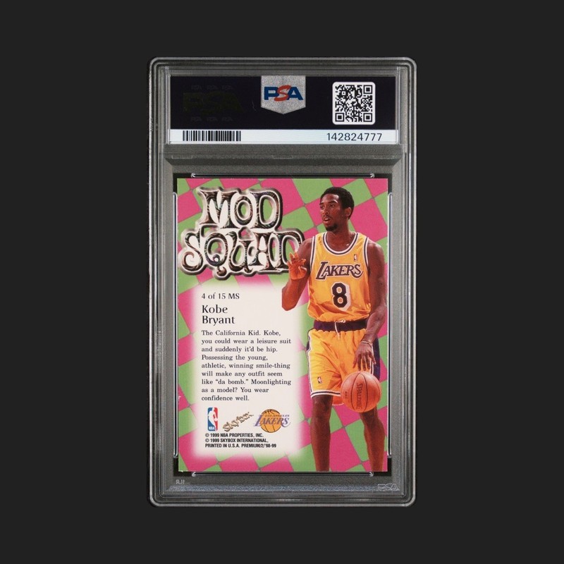 1998 Skybox Premium KOBE BRYANT Mod Squad PSA 7 NBA Los Angeles Lakers view 2