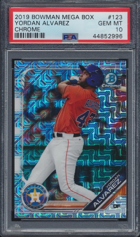 2019 Bowman Chrome Mega Box #123 Yordan Alvarez Mojo Rookie RC PSA 10 GEM MINT