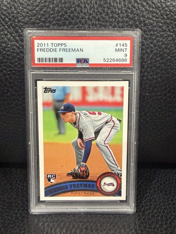 Topps 2011 Topps Freddie Freeman #145 Rookie RC PSA 9 Baseball Card