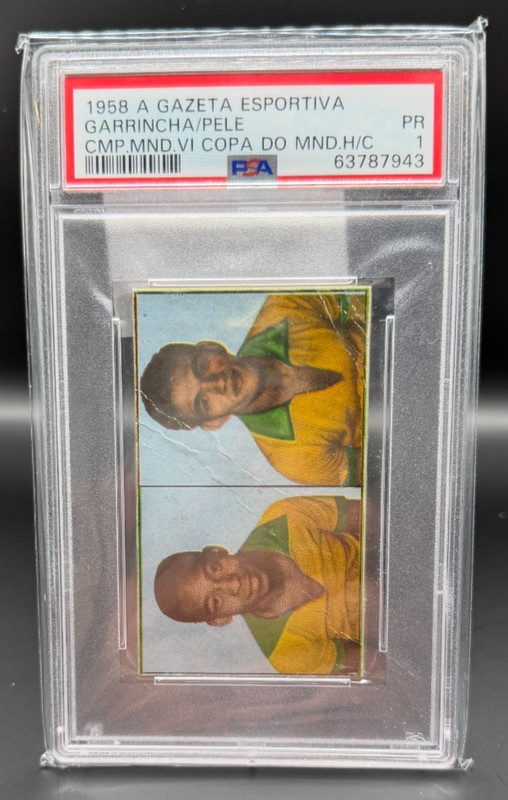 1958 Pele Rookie RC A Gazeta Esportiva Campeão Mundial VI Copa Do Mundo PSA 1