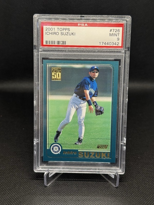 2001 Topps - Ichiro Suzuki #726 (RC) PSA 9