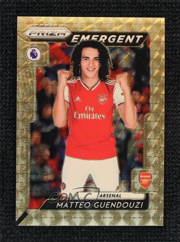 2019-20 Panini Prizm Premier League Emergent Gold Power 1/5 Matteo Guendouzi 2b6