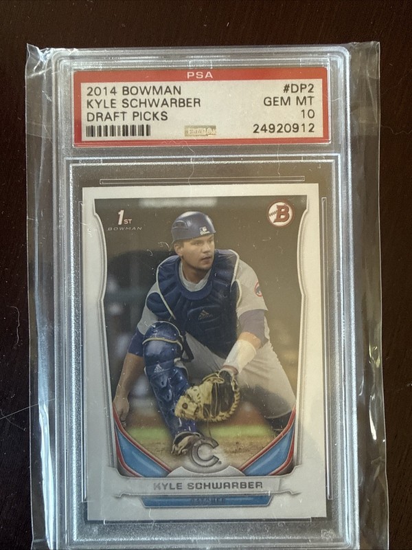 2014 Bowman Draft Picks #DP2 Kyle Schwarber 1st Bowman Rookie PSA 10