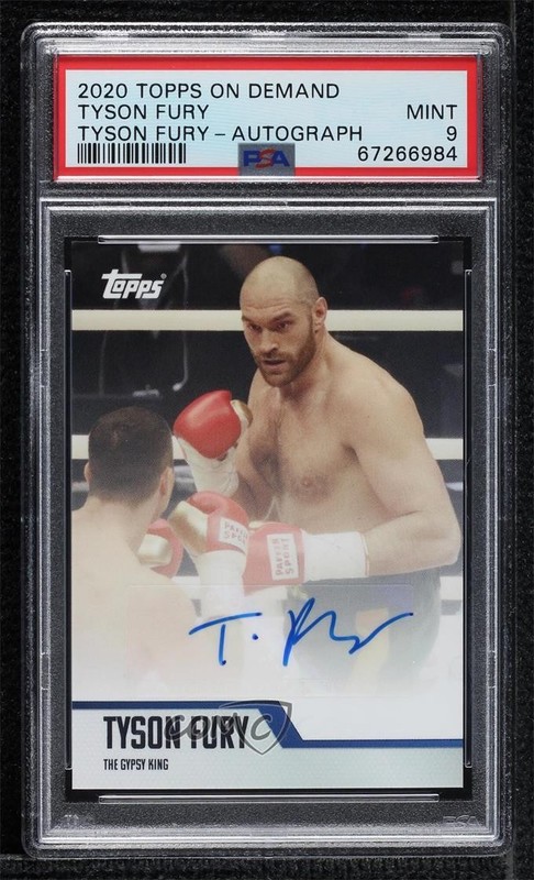 2020 Topps on Demand Tyson Fury Tyson Fury PSA 9 MINT Auto 0r9h
