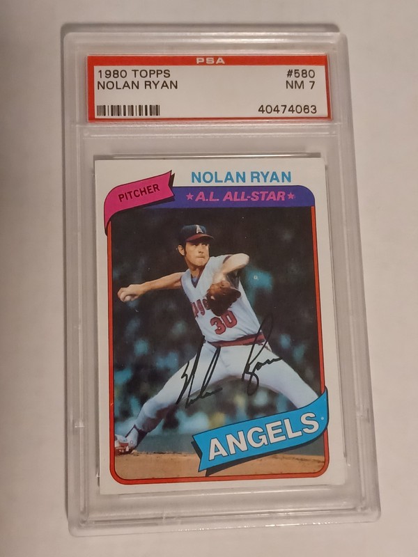 1980 Topps Nolan Ryan Graded PSA 7
