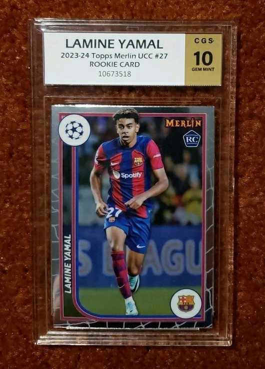 *LAMINE YAMAL* 2023-24 Topps Merlin UCC #27 *CGS 10* RC Rookie Card 