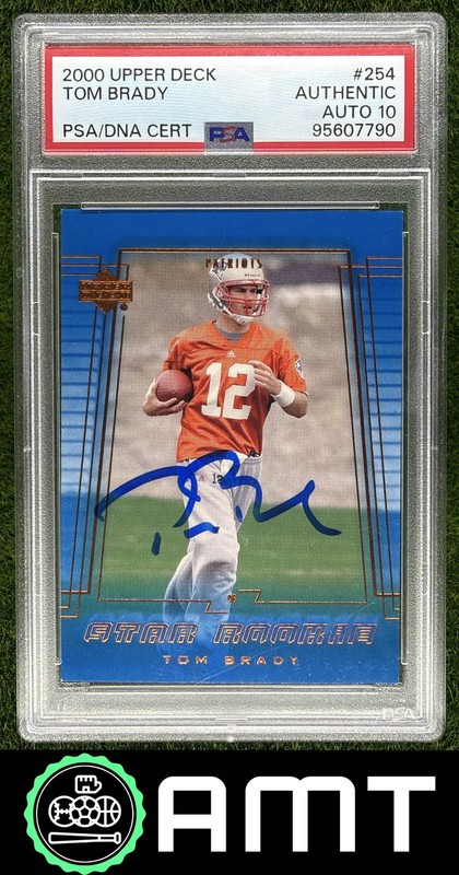Tom Brady RC Signed PSA Auto 10 2000 Upper Deck New England Patriots #254 Rookie