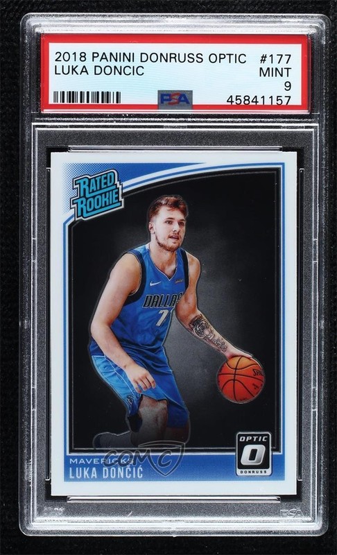 2018-19 Panini Donruss Optic Rated Rookie Luka Doncic #177 PSA 9 MINT cj2