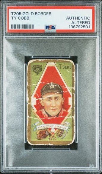 1911 Ty Cobb T205 Gold Border - PSA Authentic Altered Rare!
