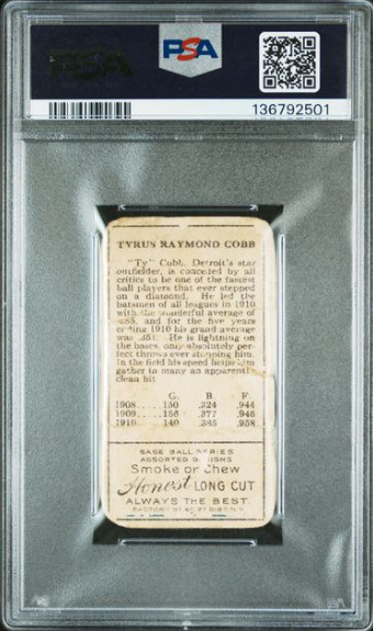 1911 Ty Cobb T205 Gold Border - PSA Authentic Altered Rare! view 2