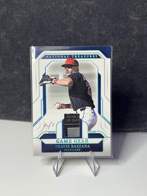 National Treasures Travis Bazzana 1/1 Laundry Tag