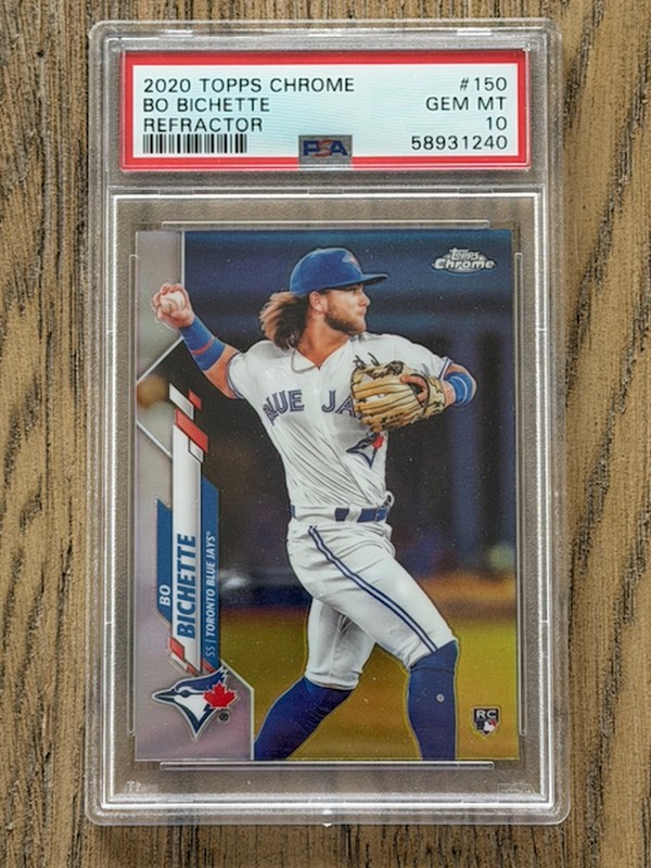 2020 Topps Chrome - BO BICHETTE #150 - PSA 10 - Rookie Card (RC) - REFRACTOR