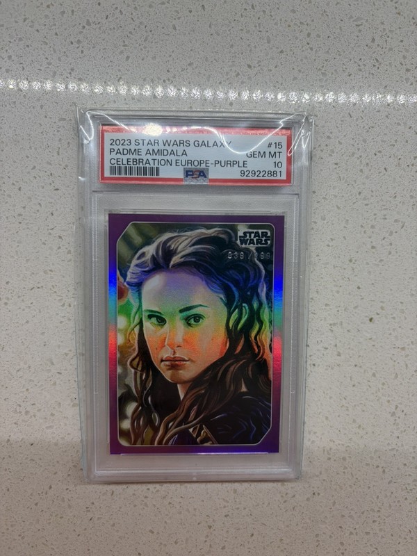 2023 Topps Star Wars Padme Amidala Celebration Europe Purple /299 #15 PSA 10