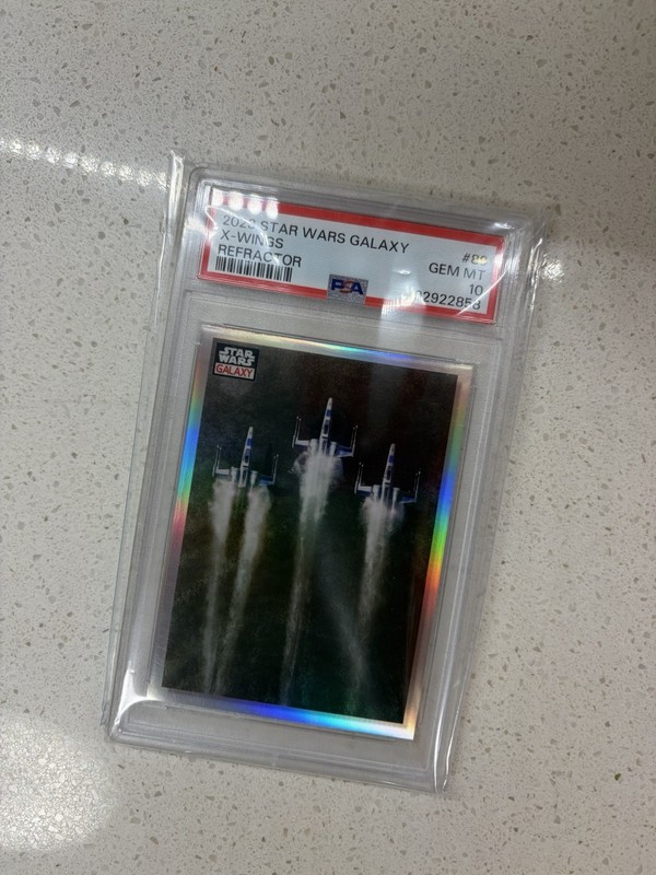 2023 Star Wars Galaxy X Wings Refractor  PSA 10 #89