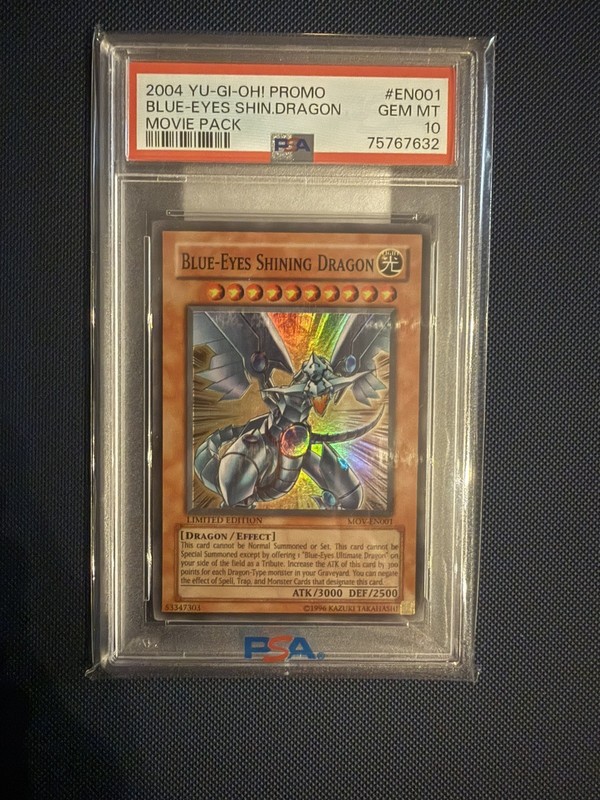 2004 Yu-Gi-Oh! Blue-Eyes Shining Dragon MOV Limited Edition Super Rare PSA 10