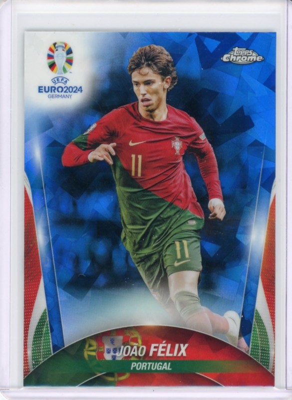 2024 TOPPS CHROME UEFA EURO SOCCER BASE SAPPHIRE JOAO FELIX #2