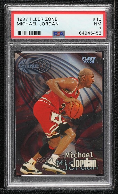 1997-98 Fleer Zone Michael Jordan #10Z PSA 7 HOF