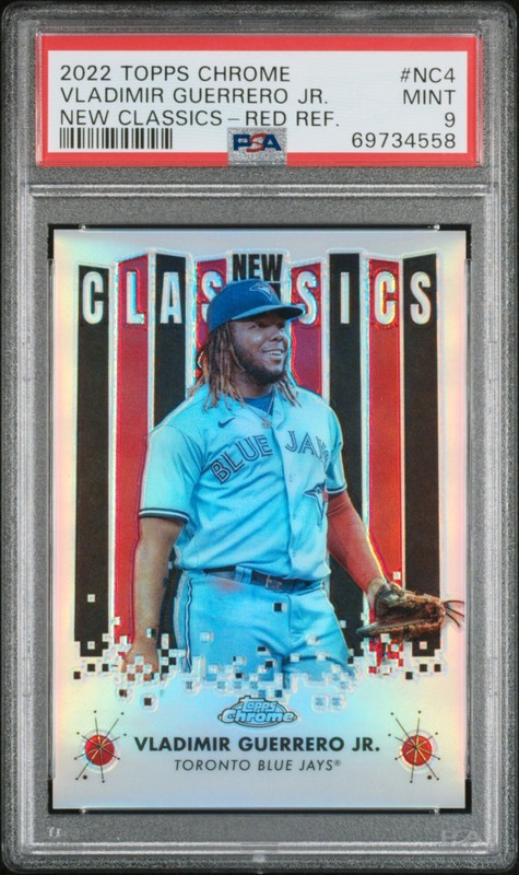 2022 Topps Chrome New Classics Vladimir Guerrero JR. Red Refractor /5 #NC4 PSA 9
