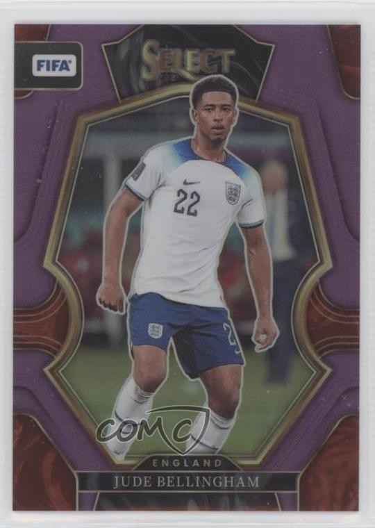 2022-23 Panini Select FIFA Mezzanine Purple Prizm /75 Jude Bellingham #117 10yl