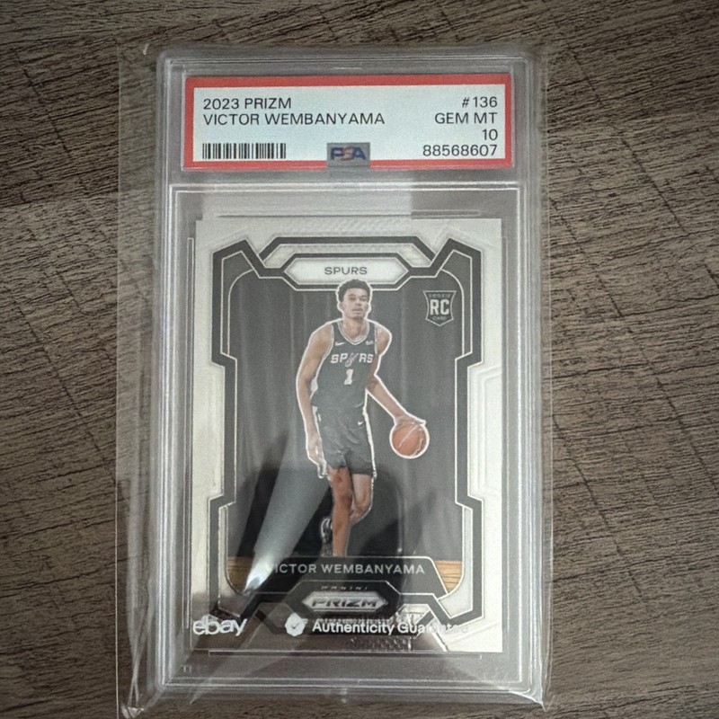 Panini Prizm 2023-24 Rookie Base Victor Wembanyama #136 Spurs PSA 10