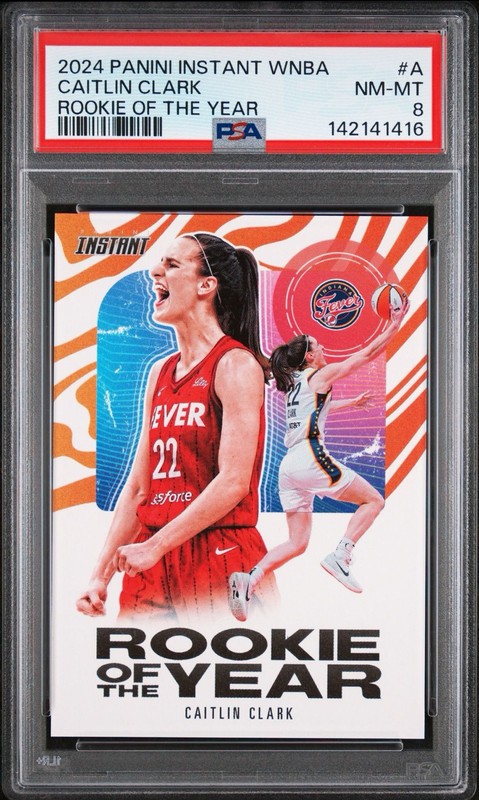 2024 Caitlin Clark PSA Rookie of the Year Caitlin Clark Panini Instant WNBA ROY