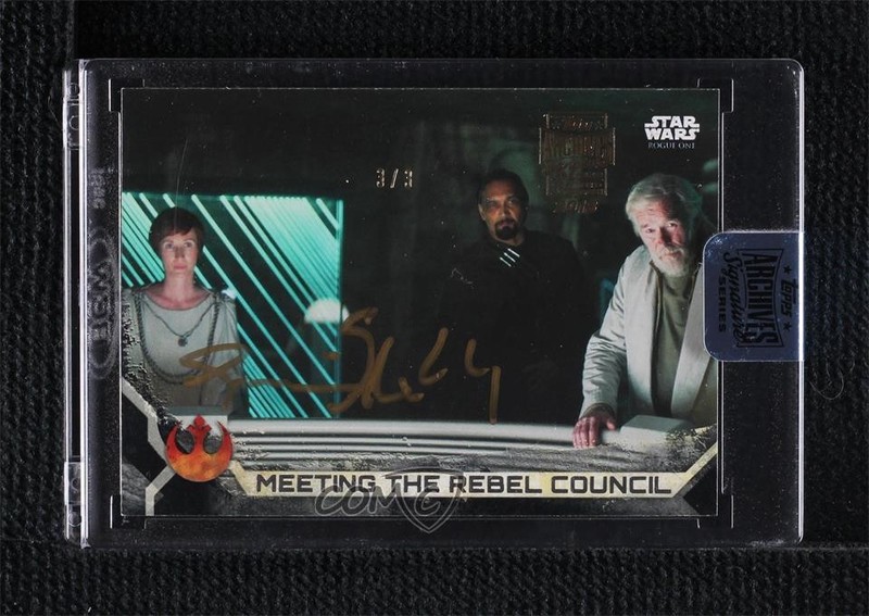 2018 Archives Star Wars Signature Series 3/3 Genevieve O'Reilly Buyback Auto 5sf
