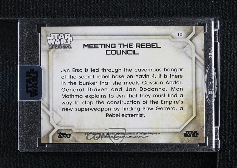 2018 Archives Star Wars Signature Series 3/3 Genevieve O'Reilly Buyback Auto 5sf view 2