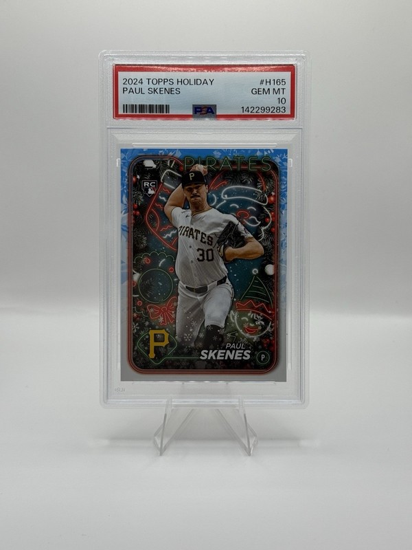 2024 Topps Holiday Paul Skenes #H165 Rookie RC PSA 10 GEM MT Pittsburgh Pirates