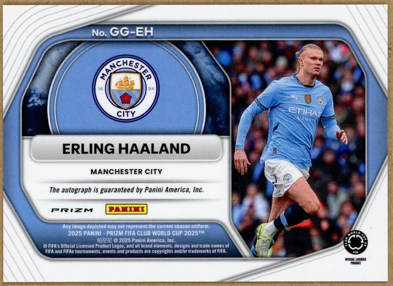 2025 Panini Prizm FIFA World Cup Global Graphs Prizms Velocity Erling Haaland view 2