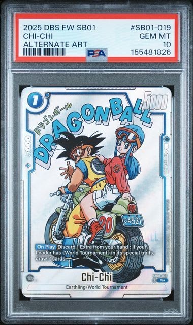 PSA 10 Chi-Chi Alternate Art Foil SB01-019 FW SB01 Dragon Ball Super Card