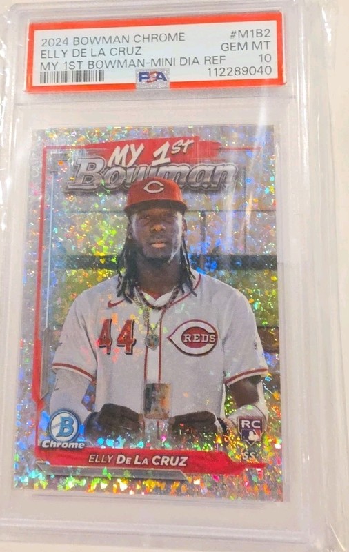 2024 Bowman Chrome M/B Elly De La Cruz #2 My 1st Bowman 🔥⚾️ PSA 10. view 1