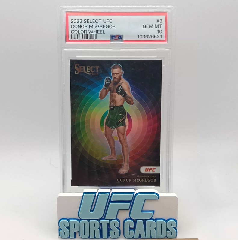 2023 Panini Select UFC Conor McGregor Color Wheel SSP CASE HIT PSA 10 GEM MINT