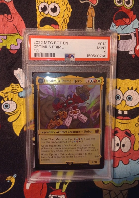 Optimus Prime Hero Foil The Brothers' War MTG Magic the Gathering PSA 9