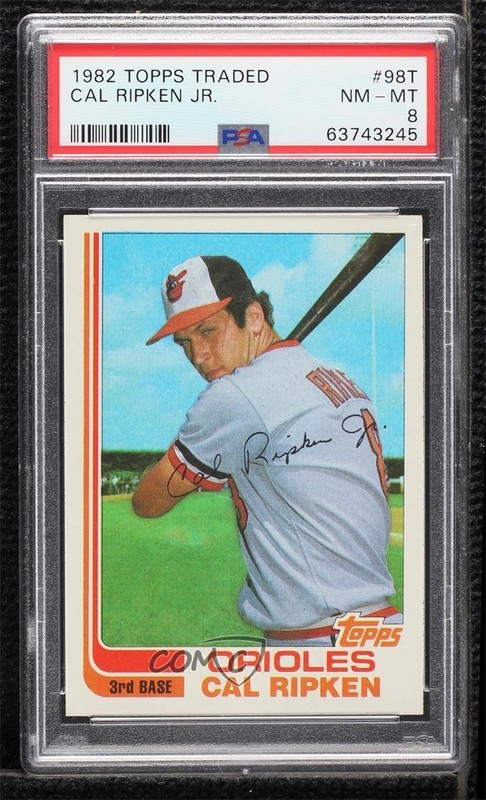 1982 Topps Traded Cal Ripken Jr #98T PSA 8 HOF 0y8e