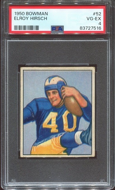 1950 Bowman #52 Elroy Hirsch RC PSA 4 Los Angeles Rams HOF U. of Michigan